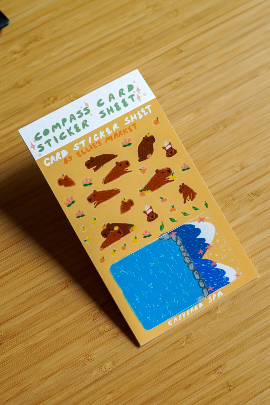 Card DIY Sheet - CAPYBARA SPA