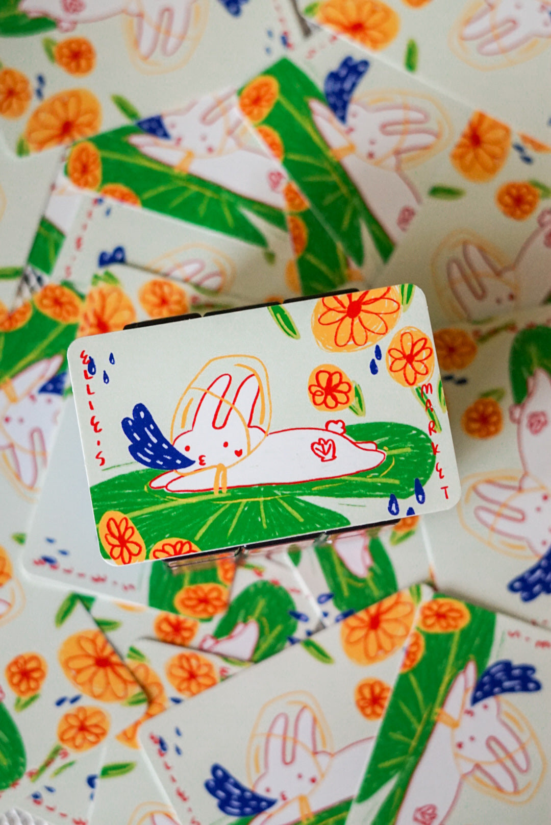 Card Sticker - WATER BUNNY