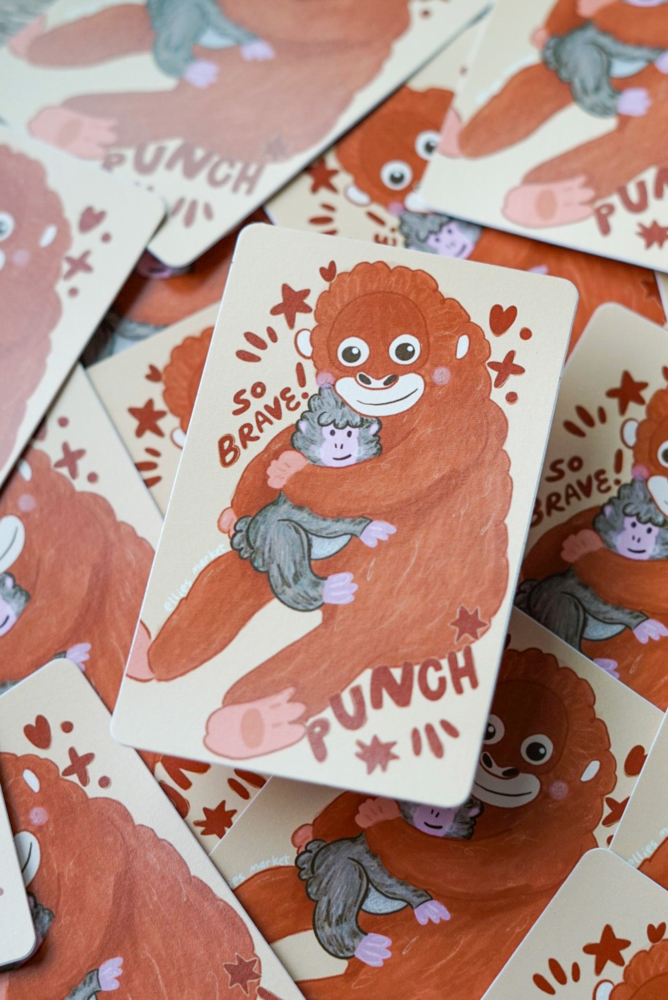 Card Sticker - MONKEY PUNCH