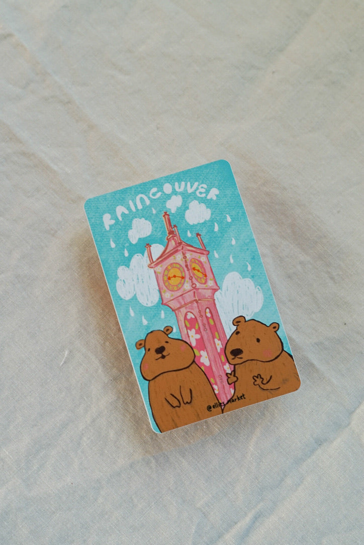 Card Sticker - RAINCOUVER QUOKKAS