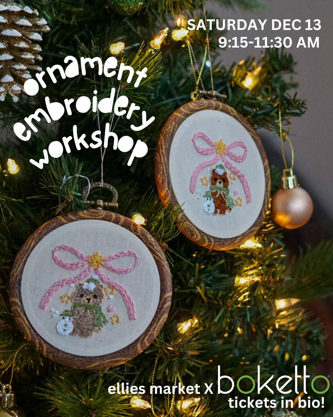 ORNAMENT EMBROIDERY WORKSHOP