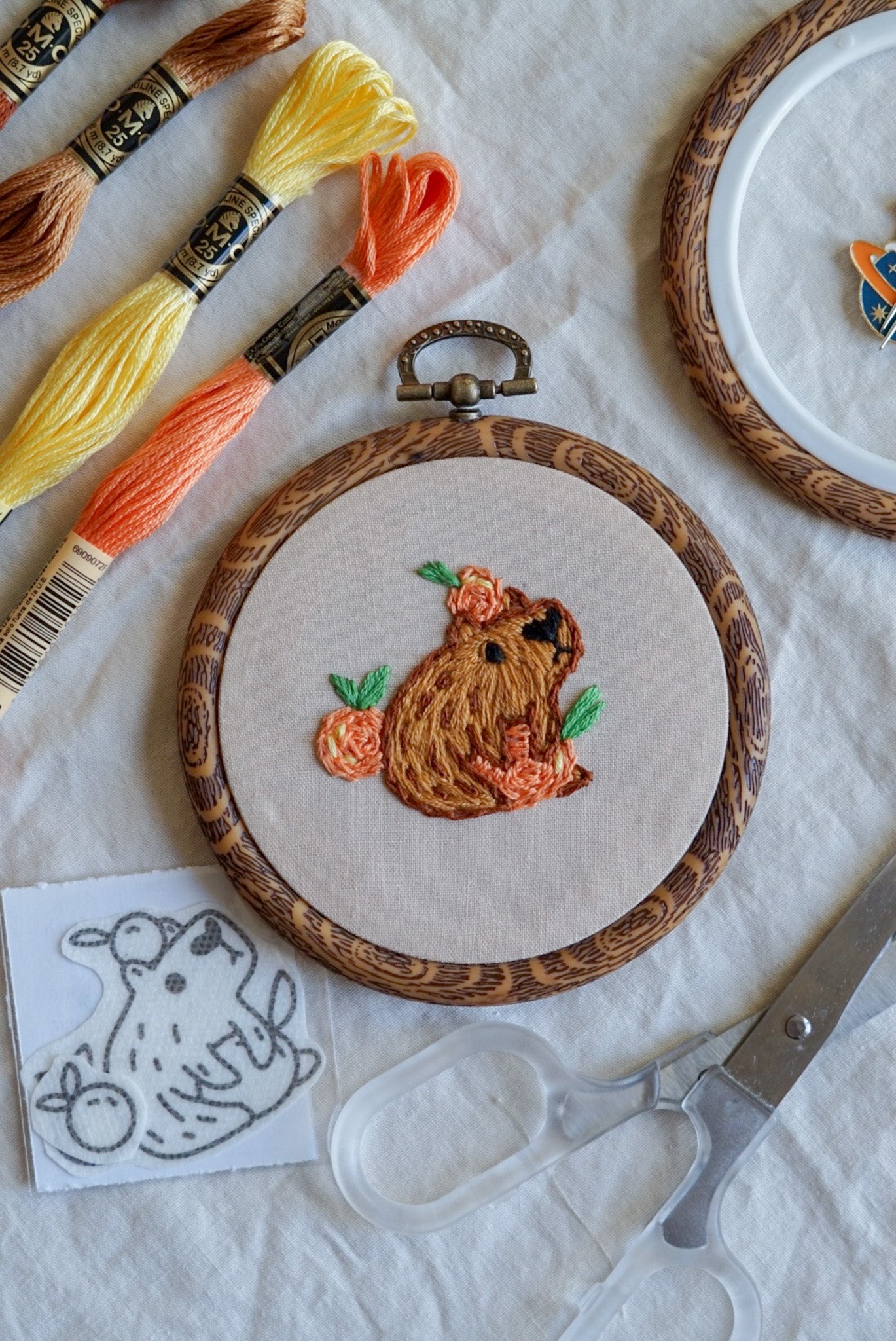 Embroidery Kit (Beginner) - CAPYBARA