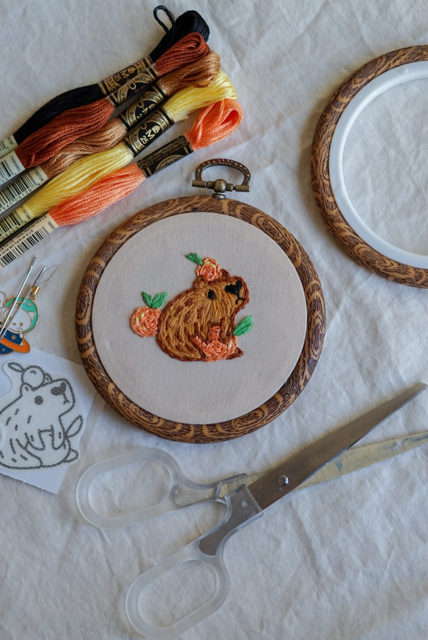 Embroidery Kit (Beginner) - CAPYBARA