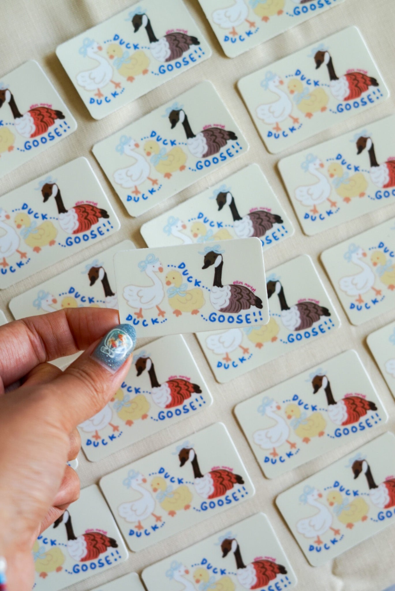 MINI CARD STICKERS - Compass Keychain Sticker (PACK OF 2)