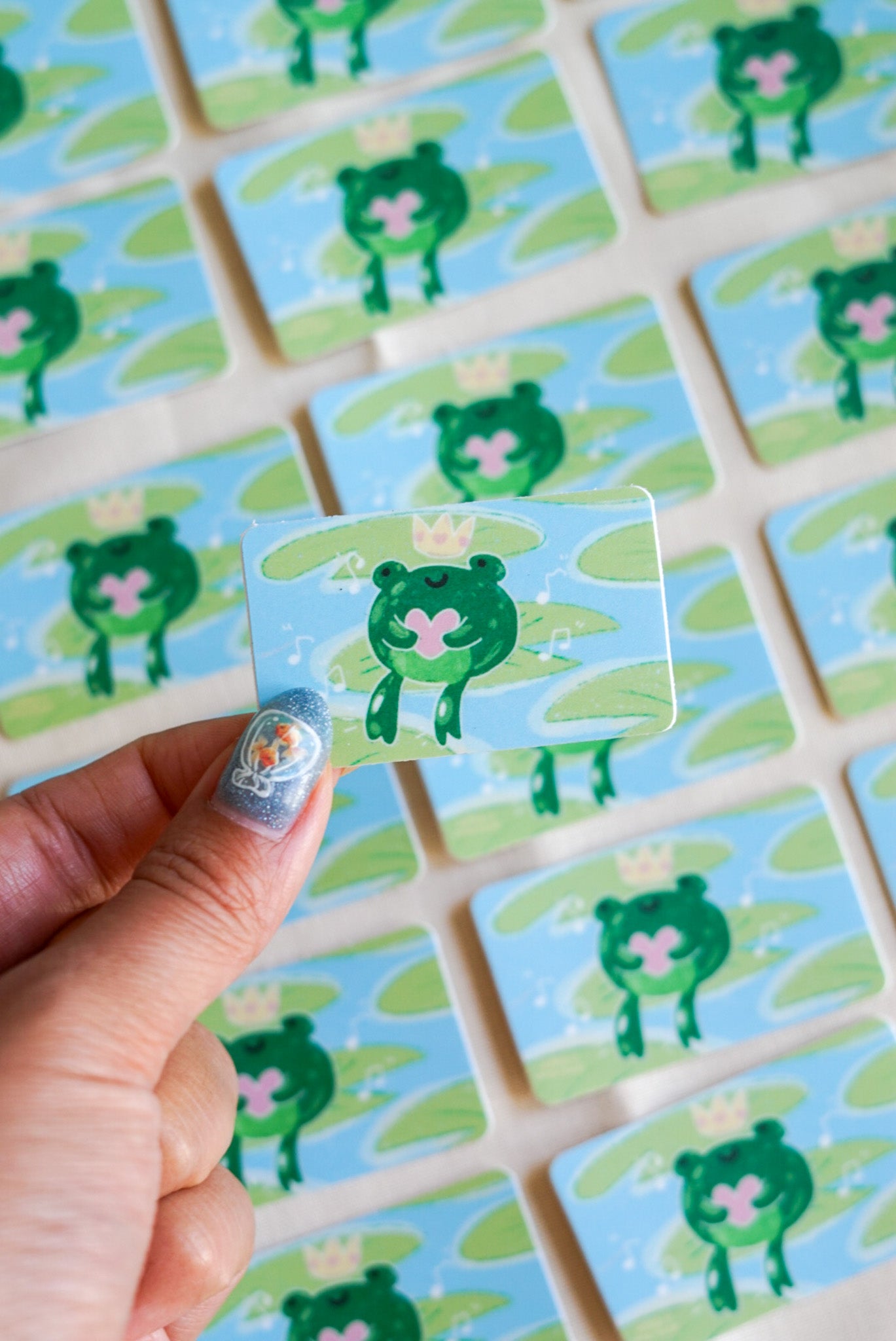 MINI CARD STICKERS - Compass Keychain Sticker (PACK OF 2)