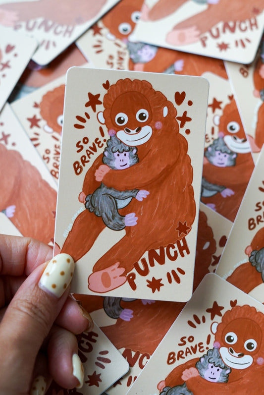 Card Sticker - MONKEY PUNCH