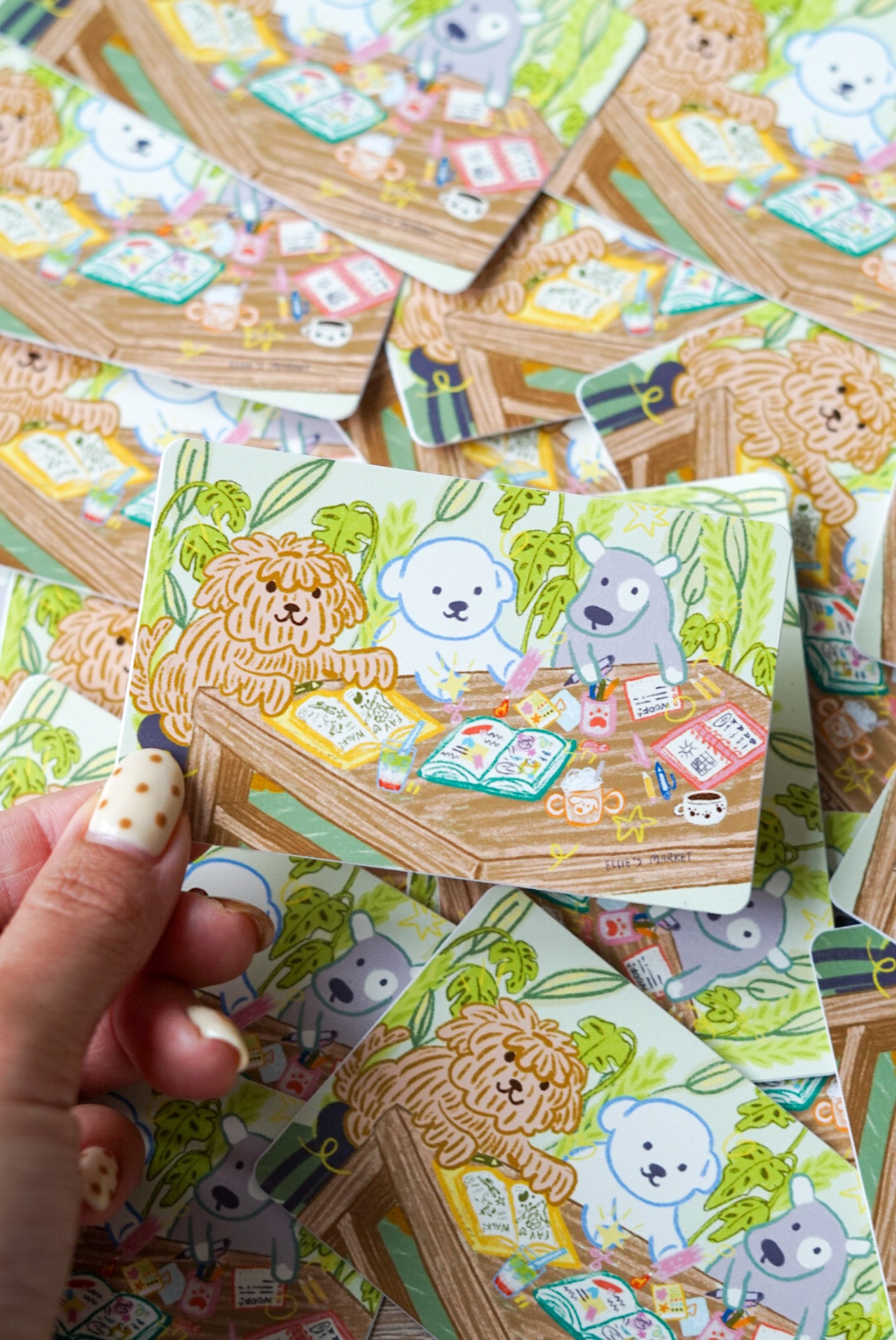 Card Sticker - JOURNALING PUPPIES