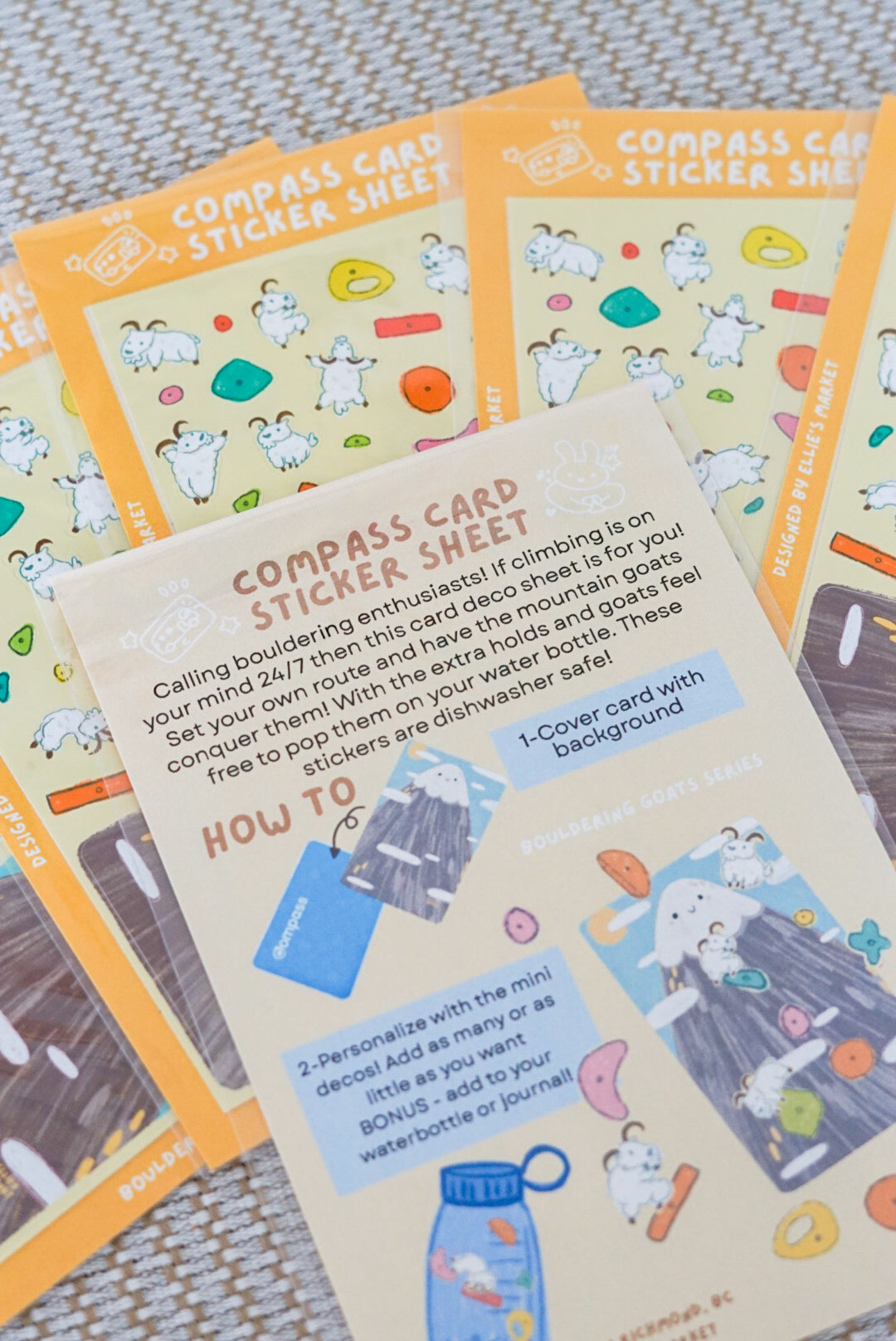 Card DIY Sheet - CLIMBING GOATS