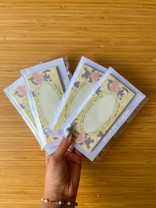 Notepad - MEAL PLAN (non sticky)