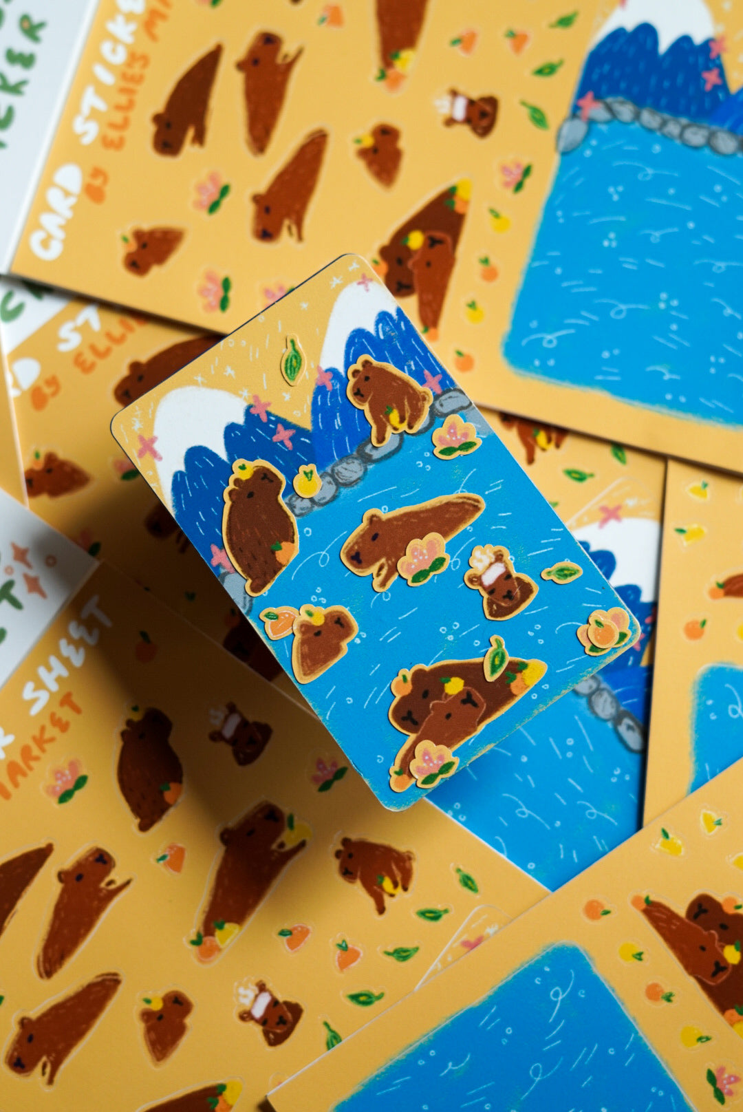 Card DIY Sheet - CAPYBARA SPA