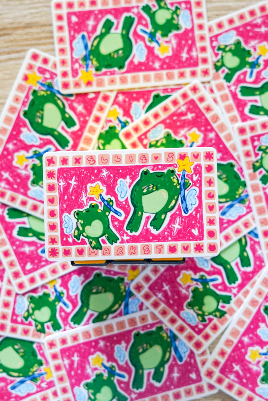 Card Sticker - FAIRY FROGS